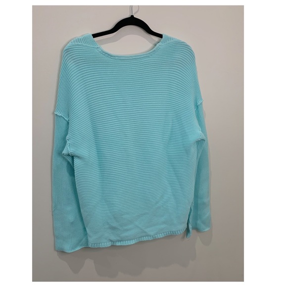 Free People Oversized Light Blue Sweater Size XS - Picture 9 of 9